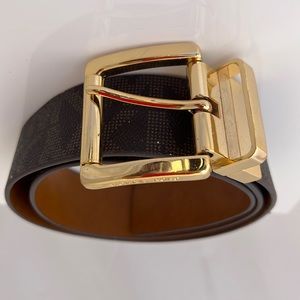 Michael Michael Kors Signature Belt, Brown/Tan, Size Small. New Without Tag.